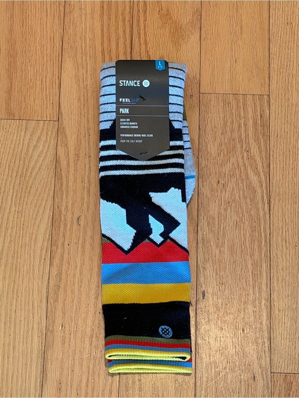 Stance Park Crew Socks - Black, Blue, Red, Yellow